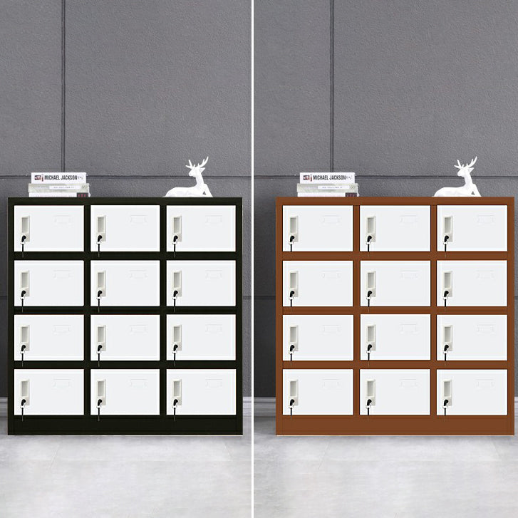 Armario de armario de metal de estilo contemporáneo para el hogar, 35.43 "D x 16.54" W x 39.37 "H