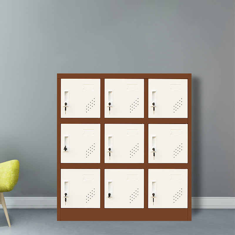 Armario de armario de metal de estilo contemporáneo para el hogar, 35.43 "D x 16.54" W x 39.37 "H
