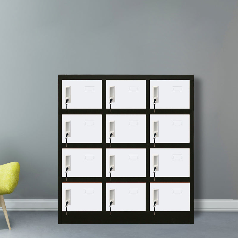 Armario de armario de metal de estilo contemporáneo para el hogar, 35.43 "D x 16.54" W x 39.37 "H