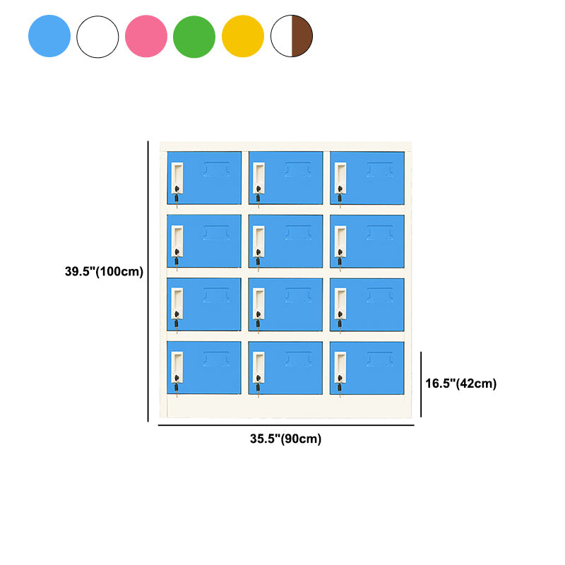 Armario de armario de metal de estilo contemporáneo para el hogar, 35.43 "D x 16.54" W x 39.37 "H