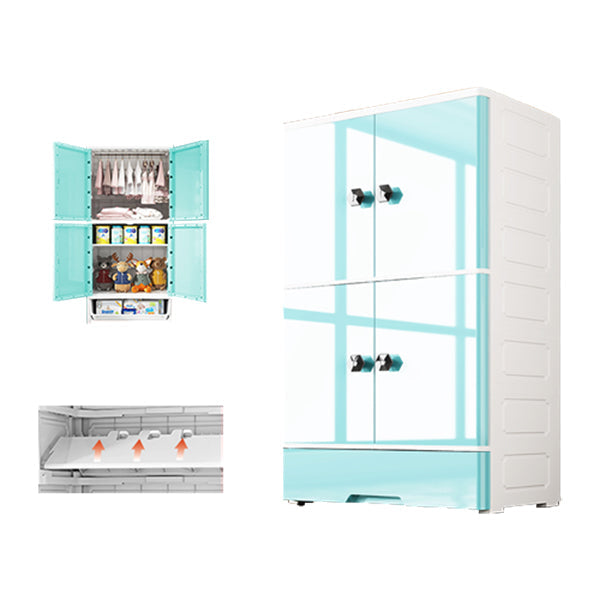 Vestuario de estilo moderno vestuario de dormitorio de plástico con piernas