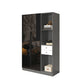 Modern Style Wardrobe Grey Colour Glass Wardrobe Closet for Bedroom Clearhalo 'Armoires & Wardrobes' 'armoires_wardrobes' 'Bedroom Furniture' 'furn' 'furn_armoires_wardrobes' 'Furniture' 5452845