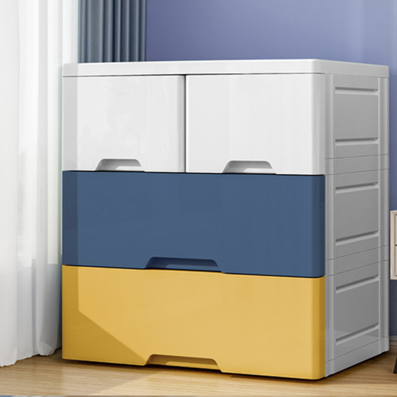 Gabinete casero de plástico de armario de estilo moderno con cajones