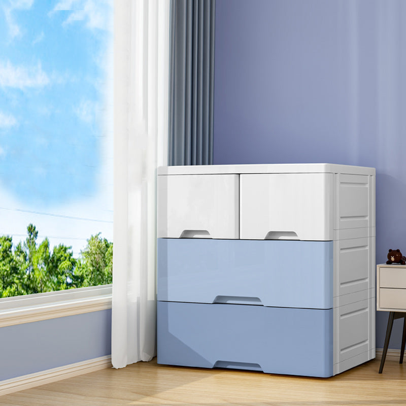 Gabinete casero de plástico de armario de estilo moderno con cajones