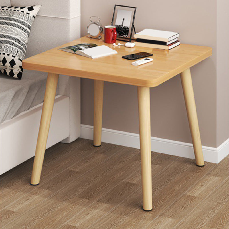 Stand de madera de 16.5 "de altura en blanco / negro / amarillo / natural