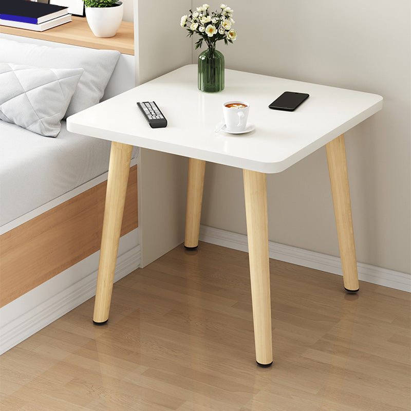 Stand de madera de 16.5 "de altura en blanco / negro / amarillo / natural