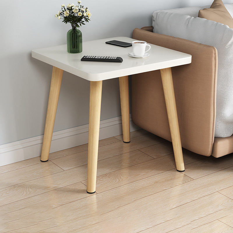 Stand de madera de 16.5 "de altura en blanco / negro / amarillo / natural