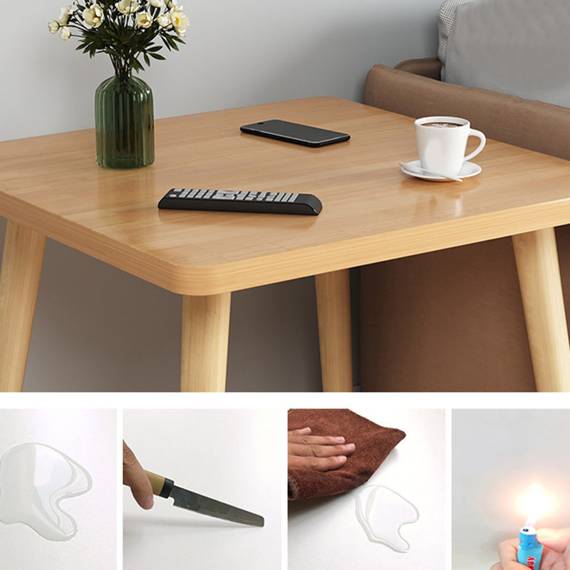 Stand de madera de 16.5 "de altura en blanco / negro / amarillo / natural