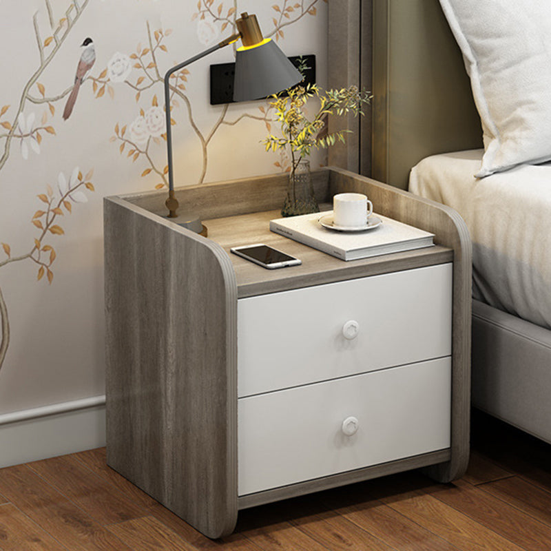 Hölzerne Nachttisch mit Regalen und Schubladen 15,7 "/22.8" hoher Nachttisch
