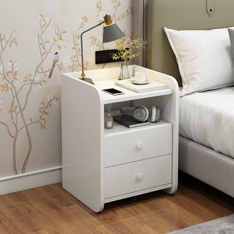 Hölzerne Nachttisch mit Regalen und Schubladen 15,7 "/22.8" hoher Nachttisch