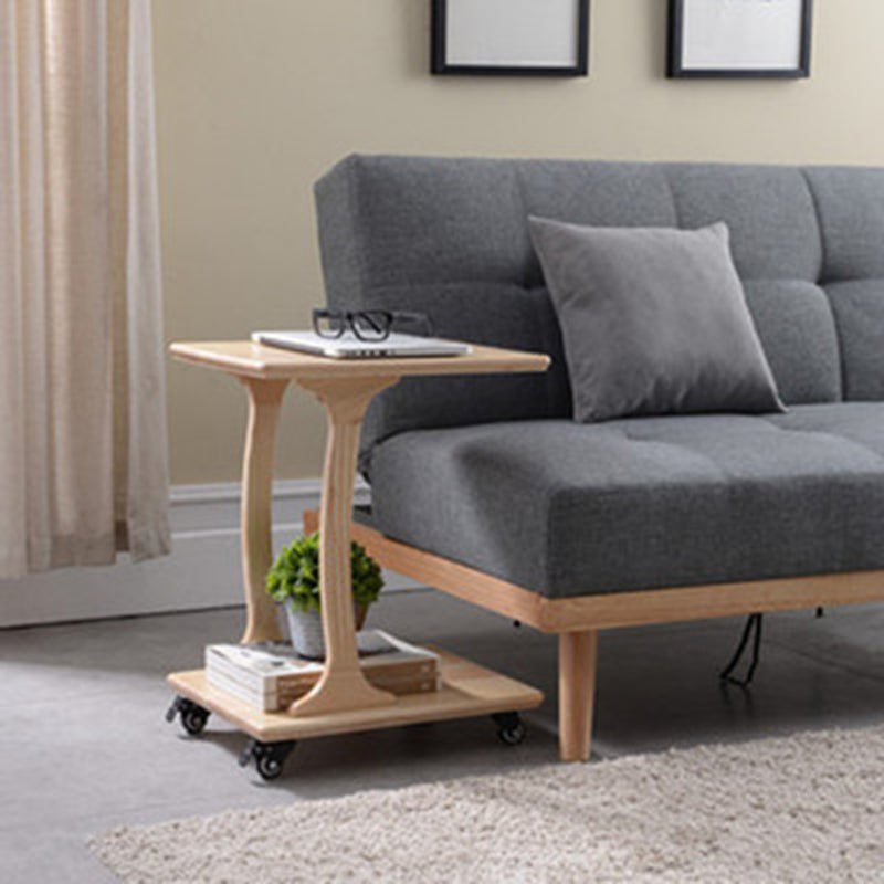 Table de nuit modernisme en bois massif inférieur