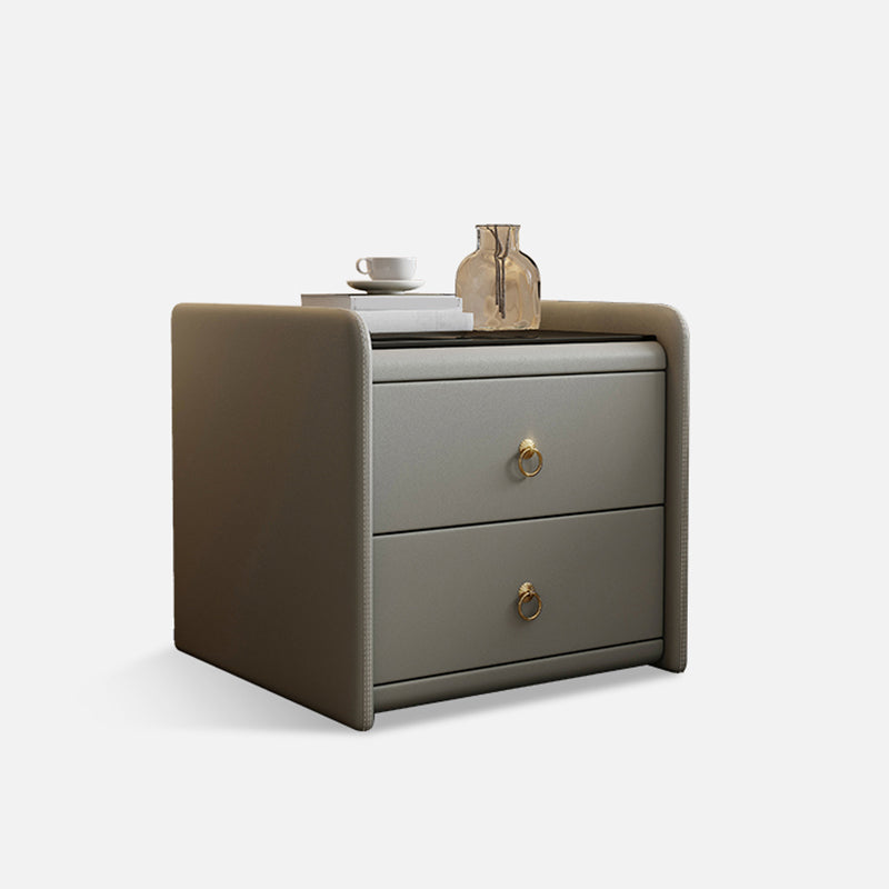 Caja de almacenamiento de cajones de madera maciza contemporánea para dormitorio