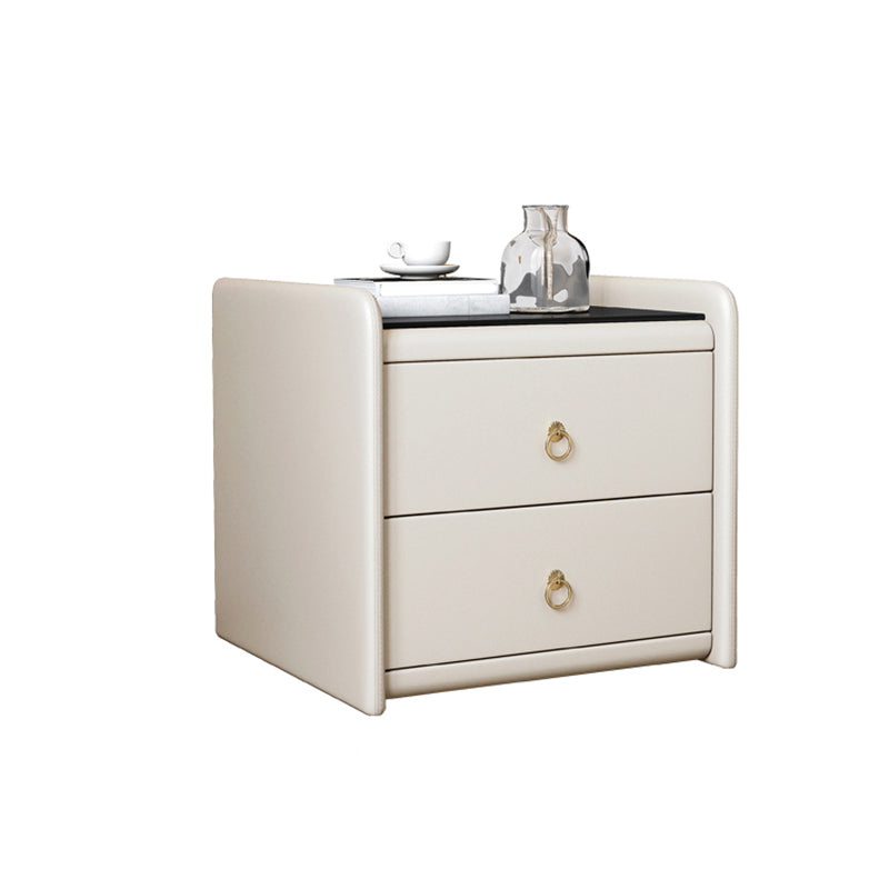 Caja de almacenamiento de cajones de madera maciza contemporánea para dormitorio