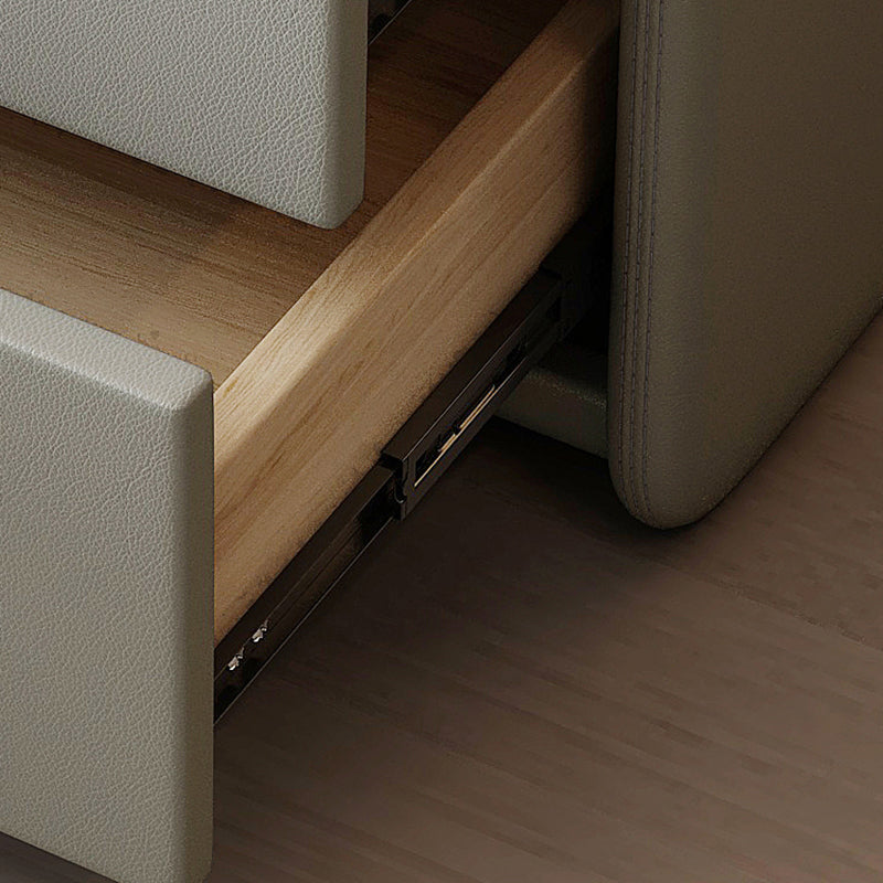 Caja de almacenamiento de cajones de madera maciza contemporánea para dormitorio