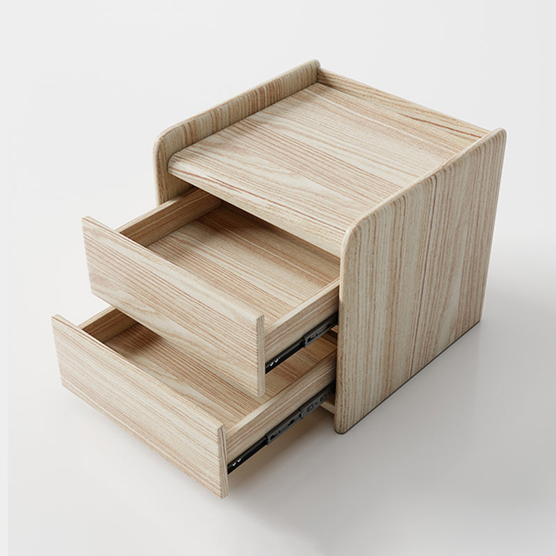 Caja de almacenamiento de cajones de madera maciza contemporánea para dormitorio