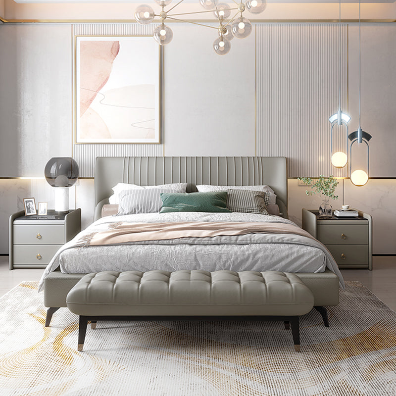 Caja de almacenamiento de cajones de madera maciza contemporánea para dormitorio