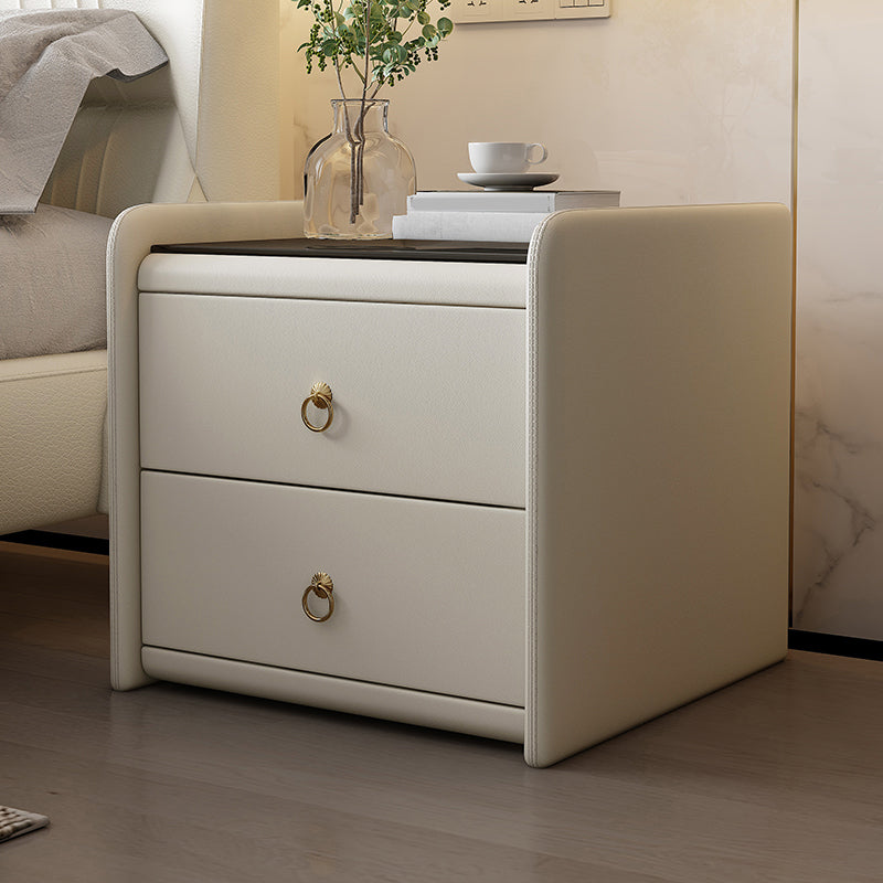 Caja de almacenamiento de cajones de madera maciza contemporánea para dormitorio