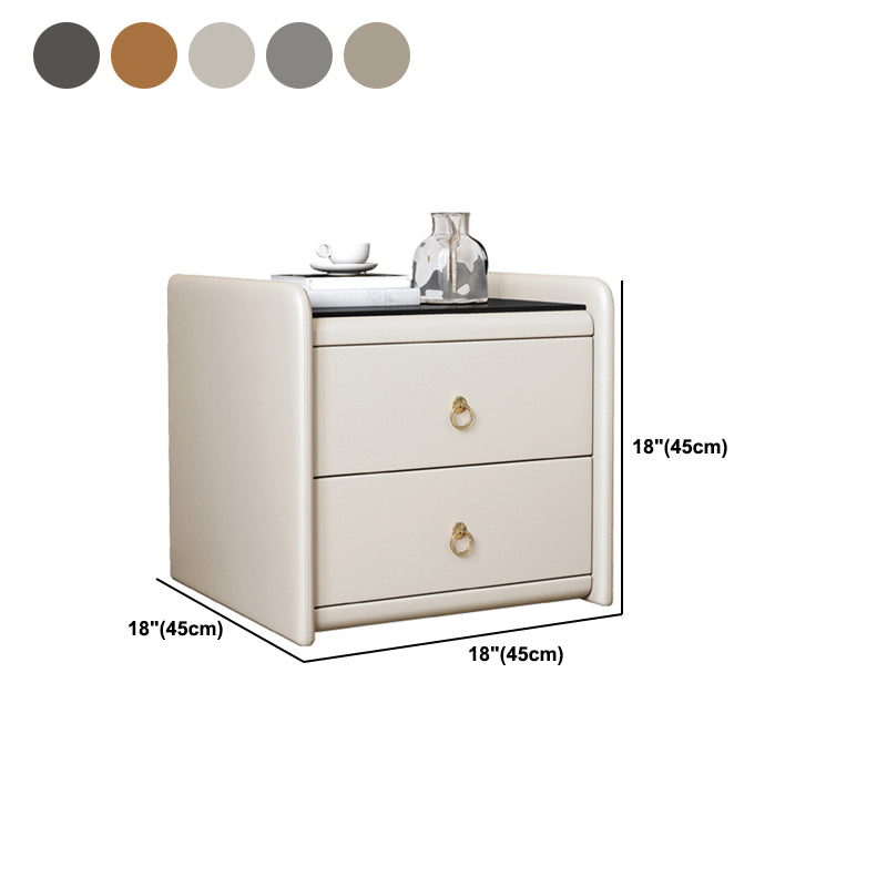 Caja de almacenamiento de cajones de madera maciza contemporánea para dormitorio