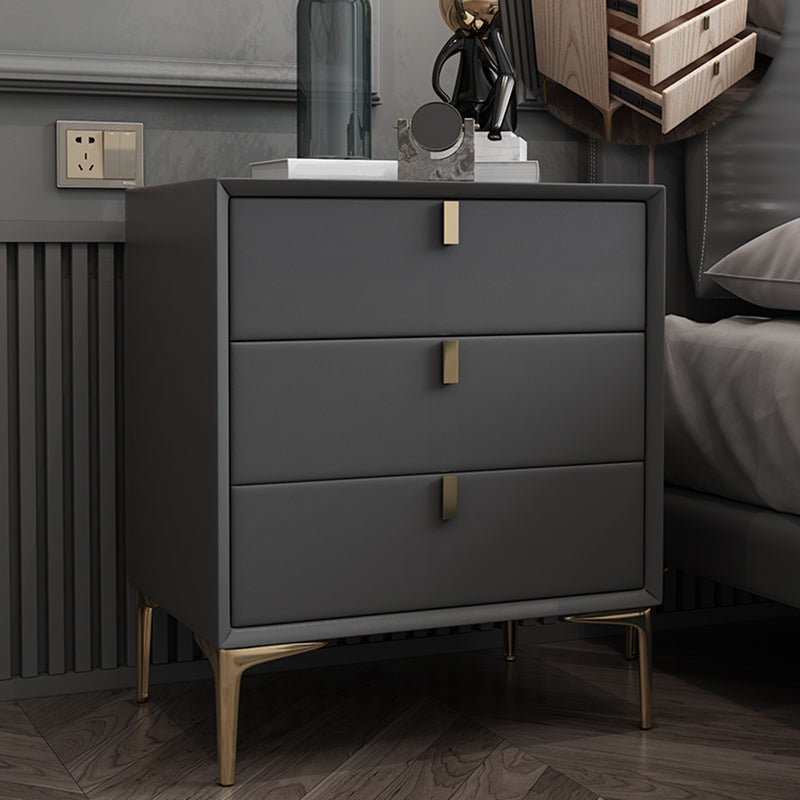 Tableau de tiroir en bois massif table de nuit 2 tiroir