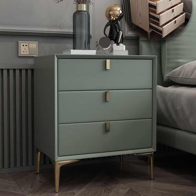 Tableau de tiroir en bois massif table de nuit 2 tiroir