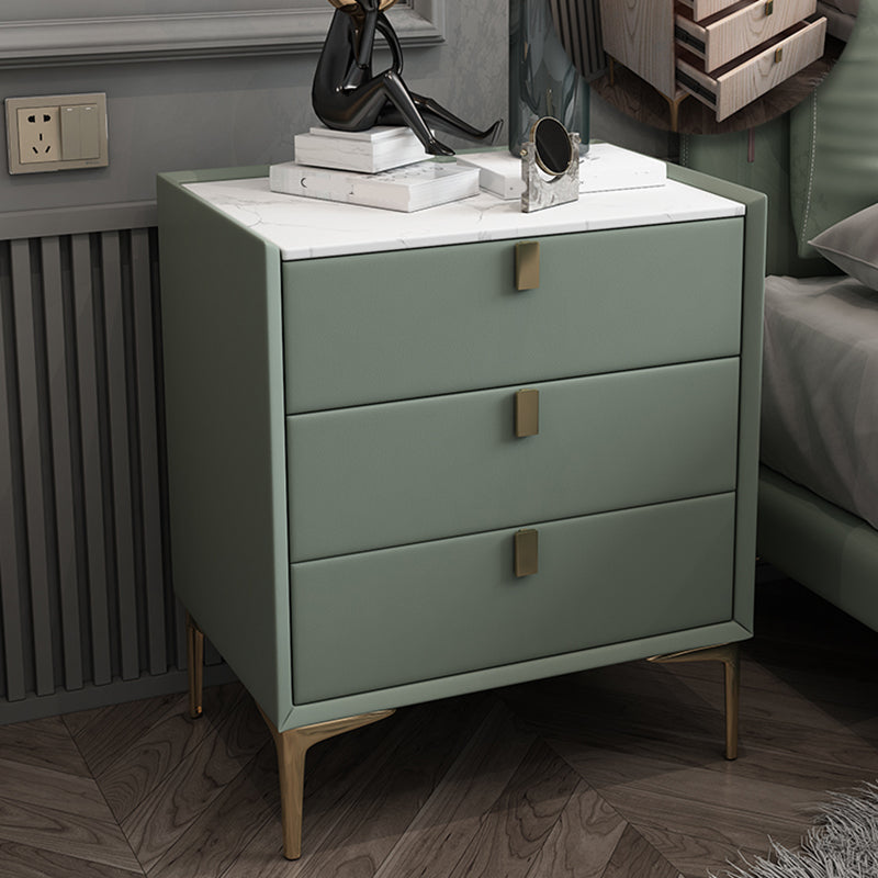 Tableau de tiroir en bois massif table de nuit 2 tiroir