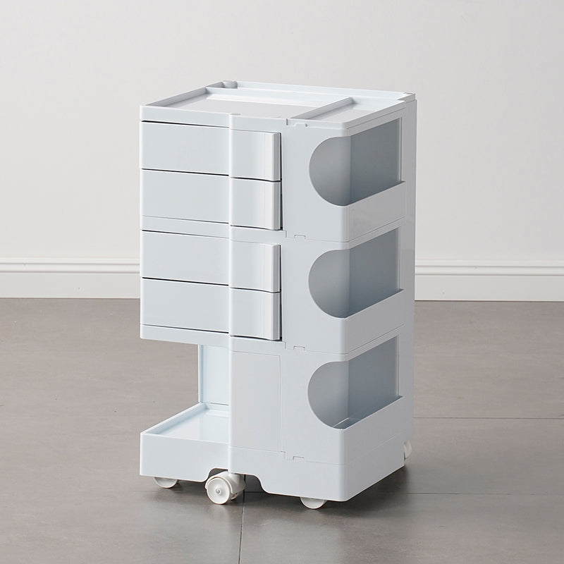 Comodino di metallo contemporaneo da 18 "comodini da tavolo ad ampio accento con cassetti