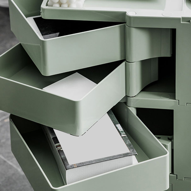 Comodino di metallo contemporaneo da 18 "comodini da tavolo ad ampio accento con cassetti