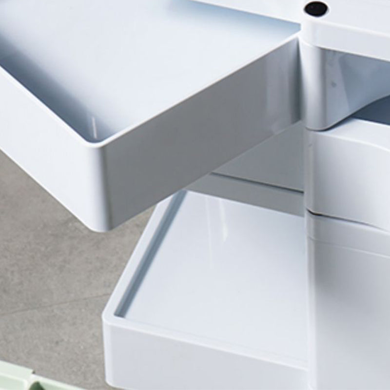 Comodino di metallo contemporaneo da 18 "comodini da tavolo ad ampio accento con cassetti