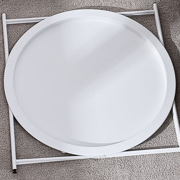 Noordse ronde lade Top Night Table 20 "Tall Metal metalen vierveter nachtkastje