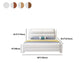 Modern Solid Color Wood Panel Standard Bed, Rectangular Headboard Bed Clearhalo 'Bedroom Furniture' 'Beds' 'furn' 'furn_beds' 'Furniture' 5453233