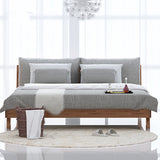 Contemporary Wood Panel Standard Bed with Rectangular Headboard Clearhalo 'Bedroom Furniture' 'Beds' 'furn' 'furn_beds' 'Furniture' 5453358