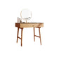 Scandinavian Makeup Vanity Table with Mirror and Stool for Bedroom