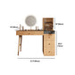 Scandinavian Makeup Vanity Table with Mirror and Stool for Bedroom