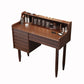 Traditional Wooden Makeup Vanity Table with Stool for Bedroom