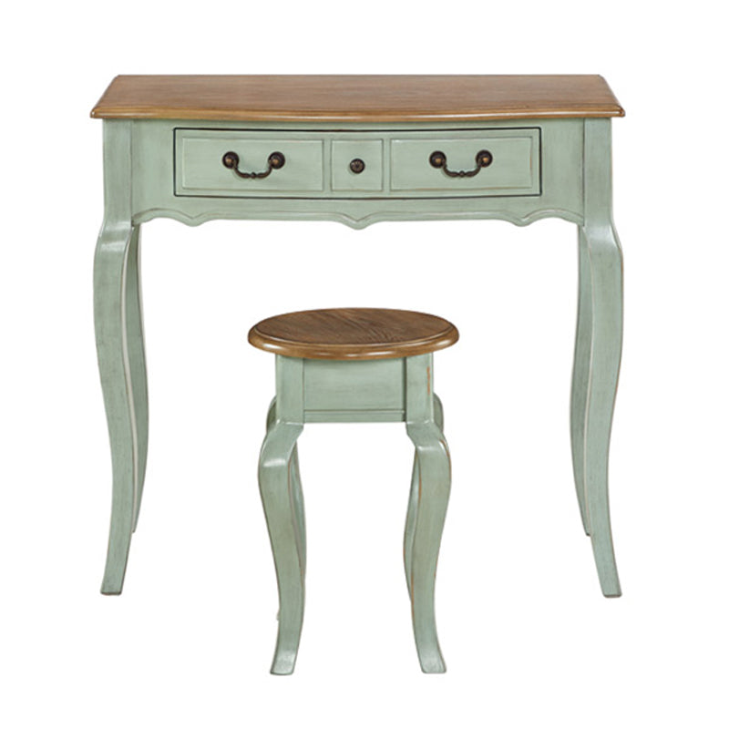 Tabouret maréptable victorien avec miroir et tiroirs pour chambre à coucher