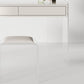 White Make-up Vanity with 2 Drawers and Stool for Bedroom 31.5" High Clearhalo 'Bedroom Furniture' 'furn' 'furn_makeup_vanities' 'Furniture' 'Makeup Vanities' 'makeup_vanities' 5453486