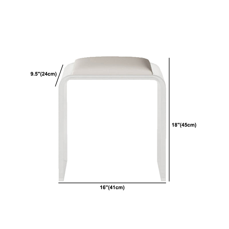 White Make-up Vanity with 2 Drawers and Stool for Bedroom 31.5" High Clearhalo 'Bedroom Furniture' 'furn' 'furn_makeup_vanities' 'Furniture' 'Makeup Vanities' 'makeup_vanities' 5453493
