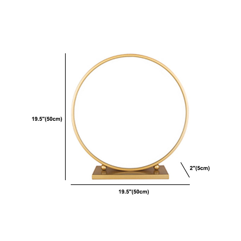 Glam Golden Glass Top Make-up Vanity for Bedroom 29.53" Height