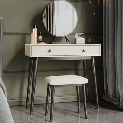 Witte houten top make-up ijdelheid met lade voor slaapkamer 29.53 "