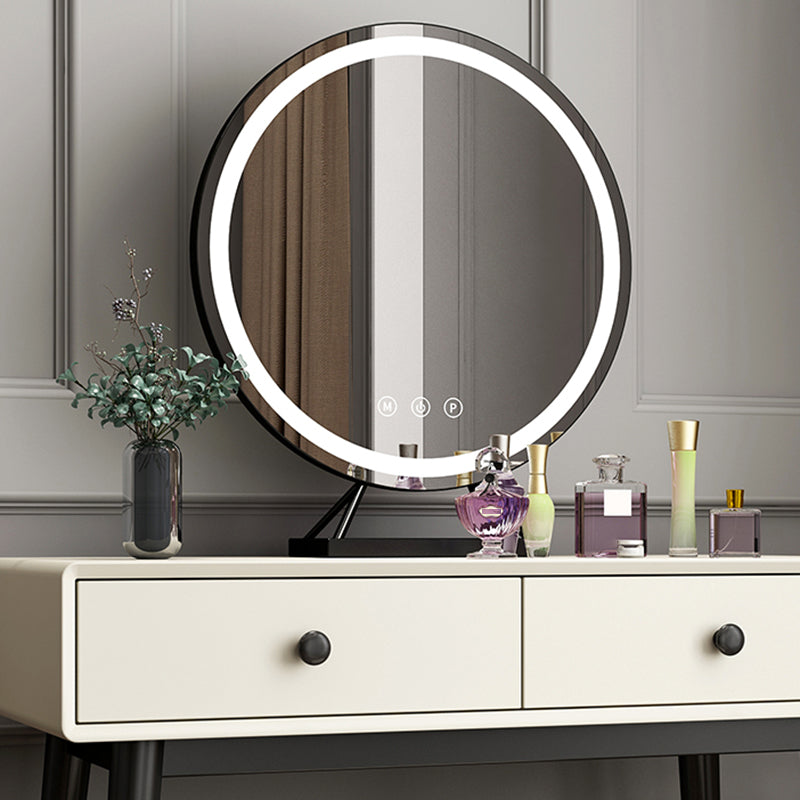 Witte houten top make-up ijdelheid met lade voor slaapkamer 29.53 "