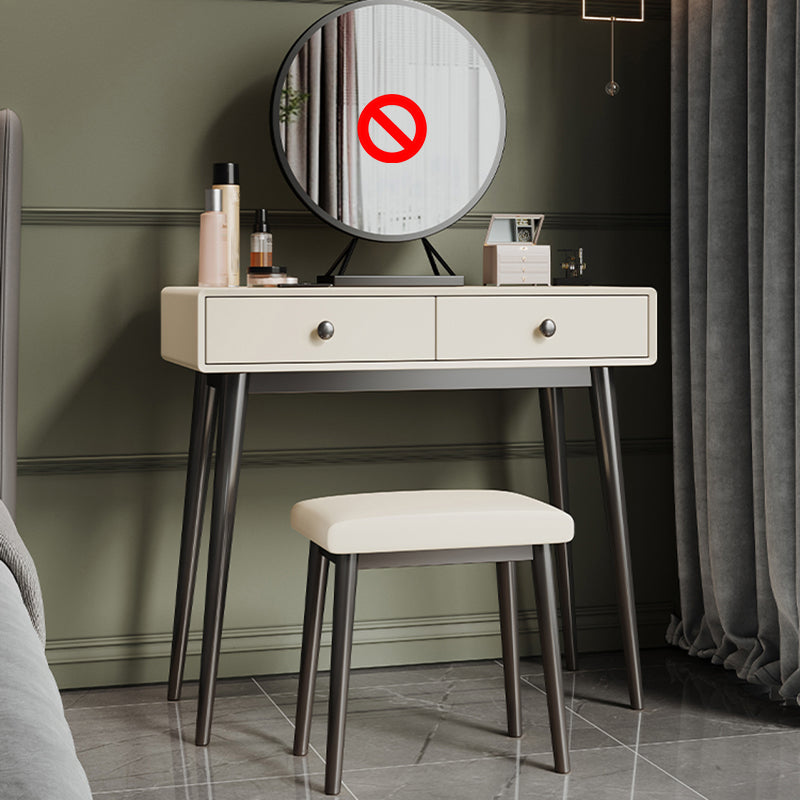 Witte houten top make-up ijdelheid met lade voor slaapkamer 29.53 "