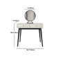 White Wooden Top Make-up Vanity with Drawer for Bedroom 29.53"
