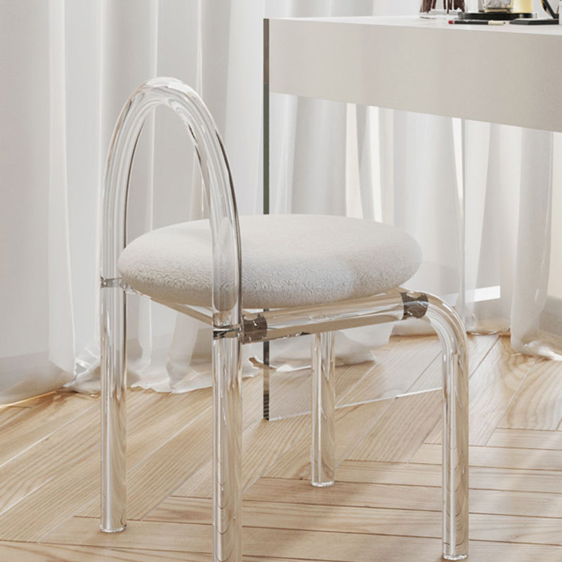 White Slate Top Make-up Vanity with Drawer for Bedroom 29.5" Vanity Stool None White Clearhalo 'Bedroom Furniture' 'furn' 'furn_makeup_vanities' 'Furniture' 'Makeup Vanities' 'makeup_vanities' 5453609