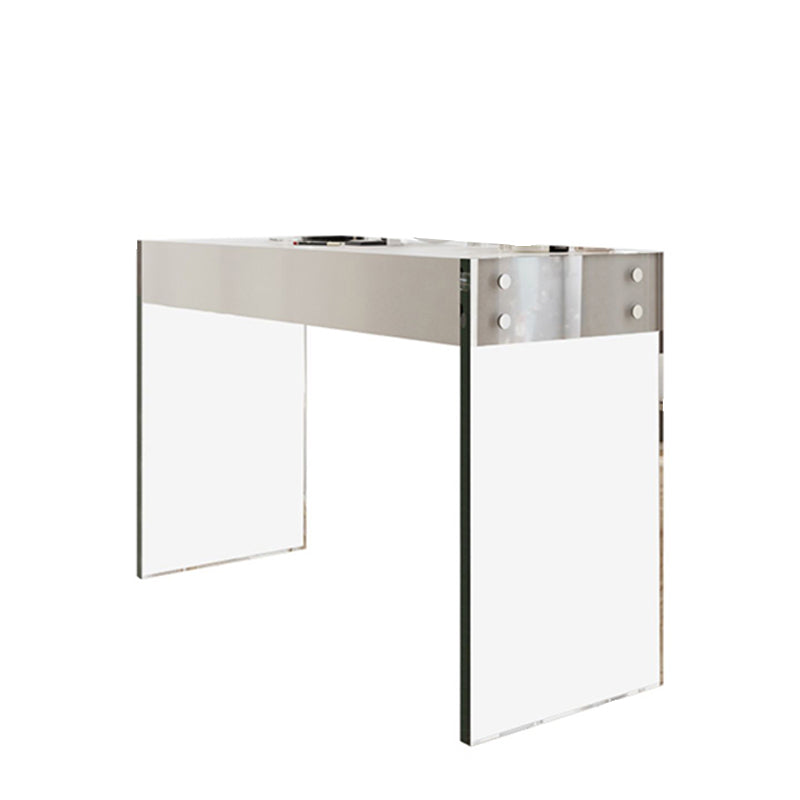 White Slate Top Make-up Vanity with Drawer for Bedroom 29.5" Makeup Vanity Unavailable Clearhalo 'Bedroom Furniture' 'furn' 'furn_makeup_vanities' 'Furniture' 'Makeup Vanities' 'makeup_vanities' 5453613