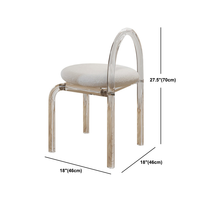 White Slate Top Make-up Vanity with Drawer for Bedroom 29.5" Clearhalo 'Bedroom Furniture' 'furn' 'furn_makeup_vanities' 'Furniture' 'Makeup Vanities' 'makeup_vanities' 5453619