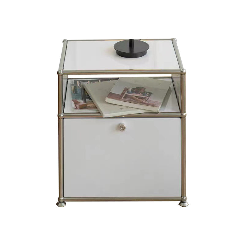 Buffet contemporain buffet en acier inoxydable pour le salon