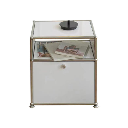 Buffet contemporain buffet en acier inoxydable pour le salon