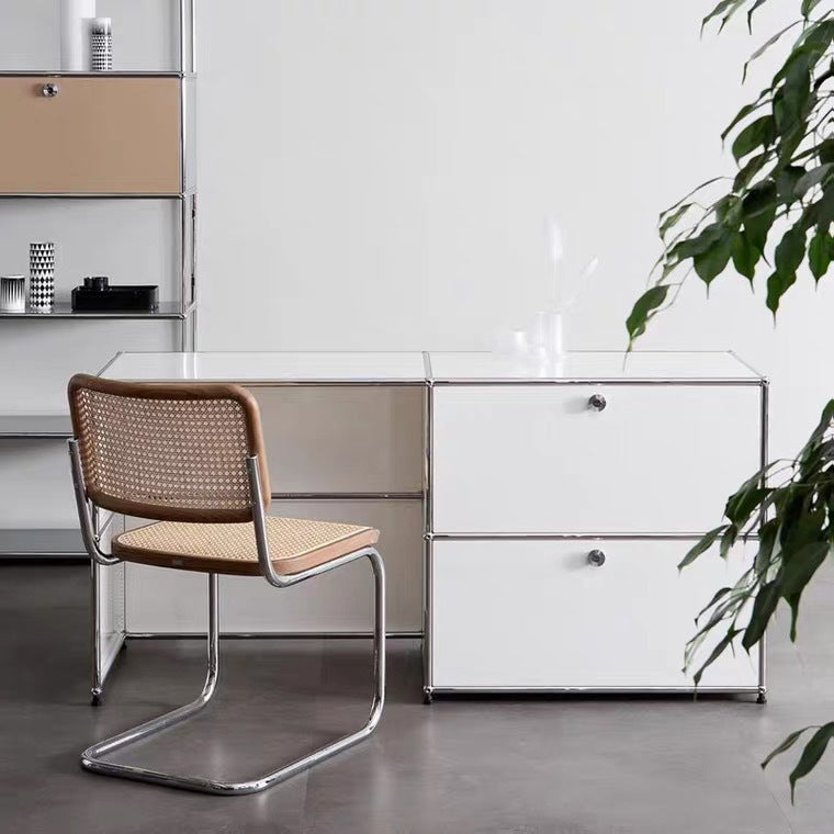 Buffet contemporain buffet en acier inoxydable pour le salon