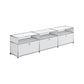 Buffet contemporain buffet en acier inoxydable pour le salon