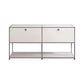 Buffet contemporain buffet en acier inoxydable pour le salon